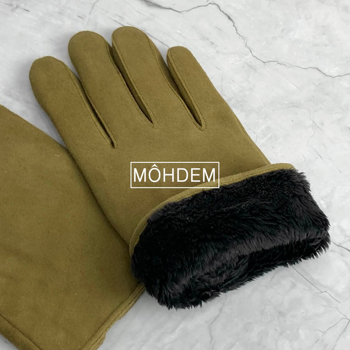 [premium] 스웨이드 가죽 장갑 올리브 상품이미지10