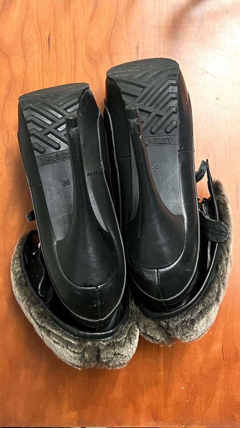 burberry prorsum 2010 런웨이 퍼 트리밍 하이힐 부츠 상품이미지10