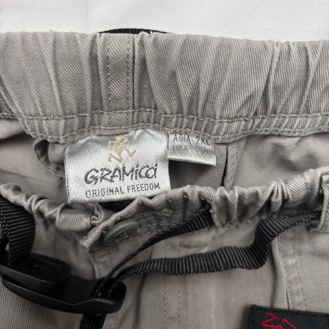 그라미치 카키 그레이 루즈 테이퍼드 팬츠 35 inch 상품이미지7