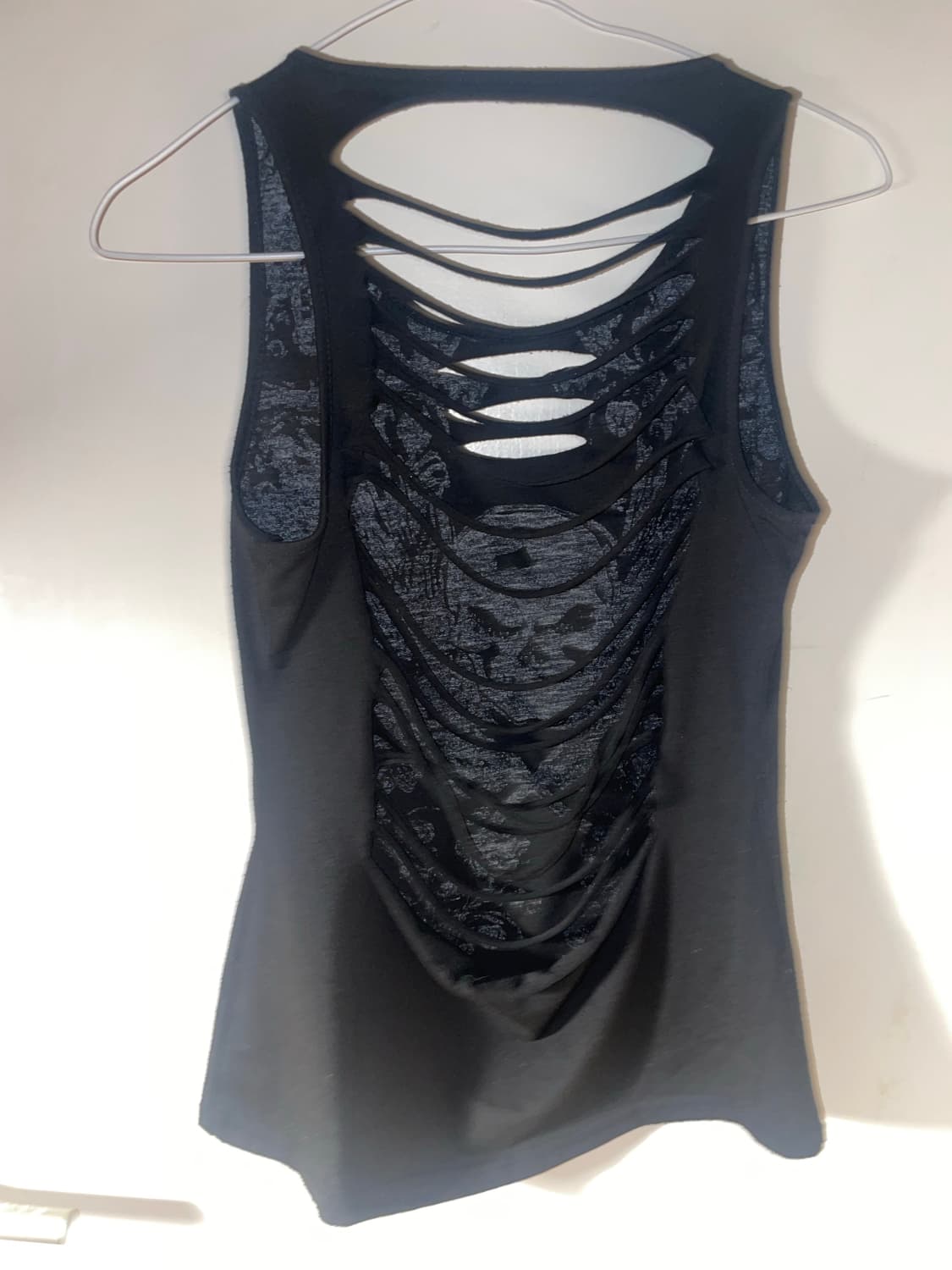 해골 프린트 민소매 슬리브 상품이미지3