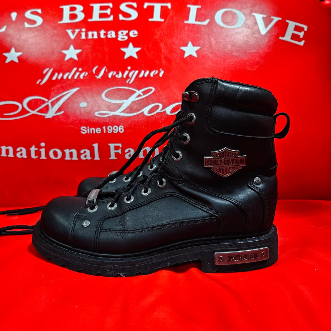 할리데이비슨 시그니쳐 스틸로고 에버콘 부츠 41size 상품이미지1