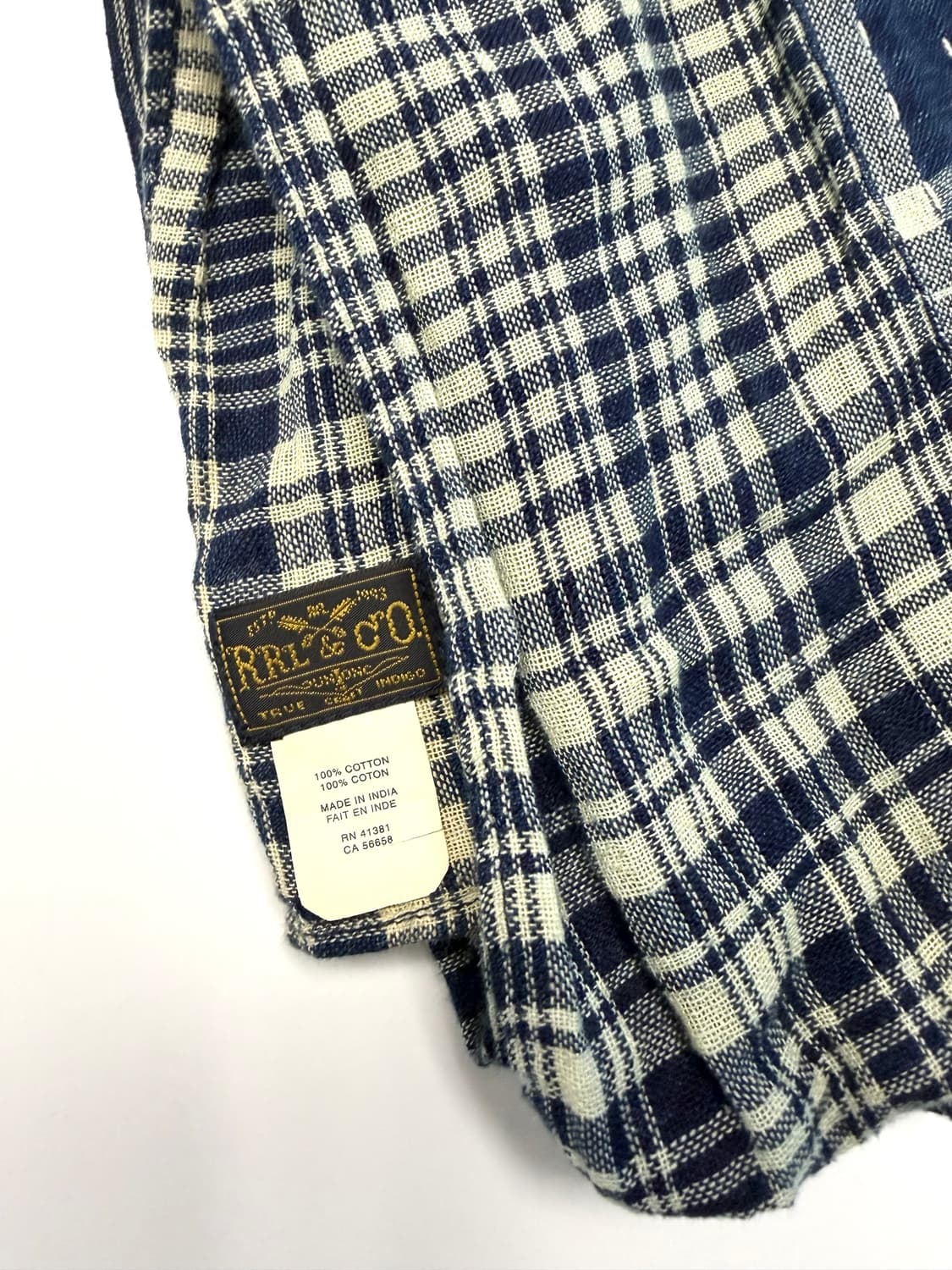 더블알엘 (RRL) 인디고 빈티지 코튼 머플러 상품이미지5