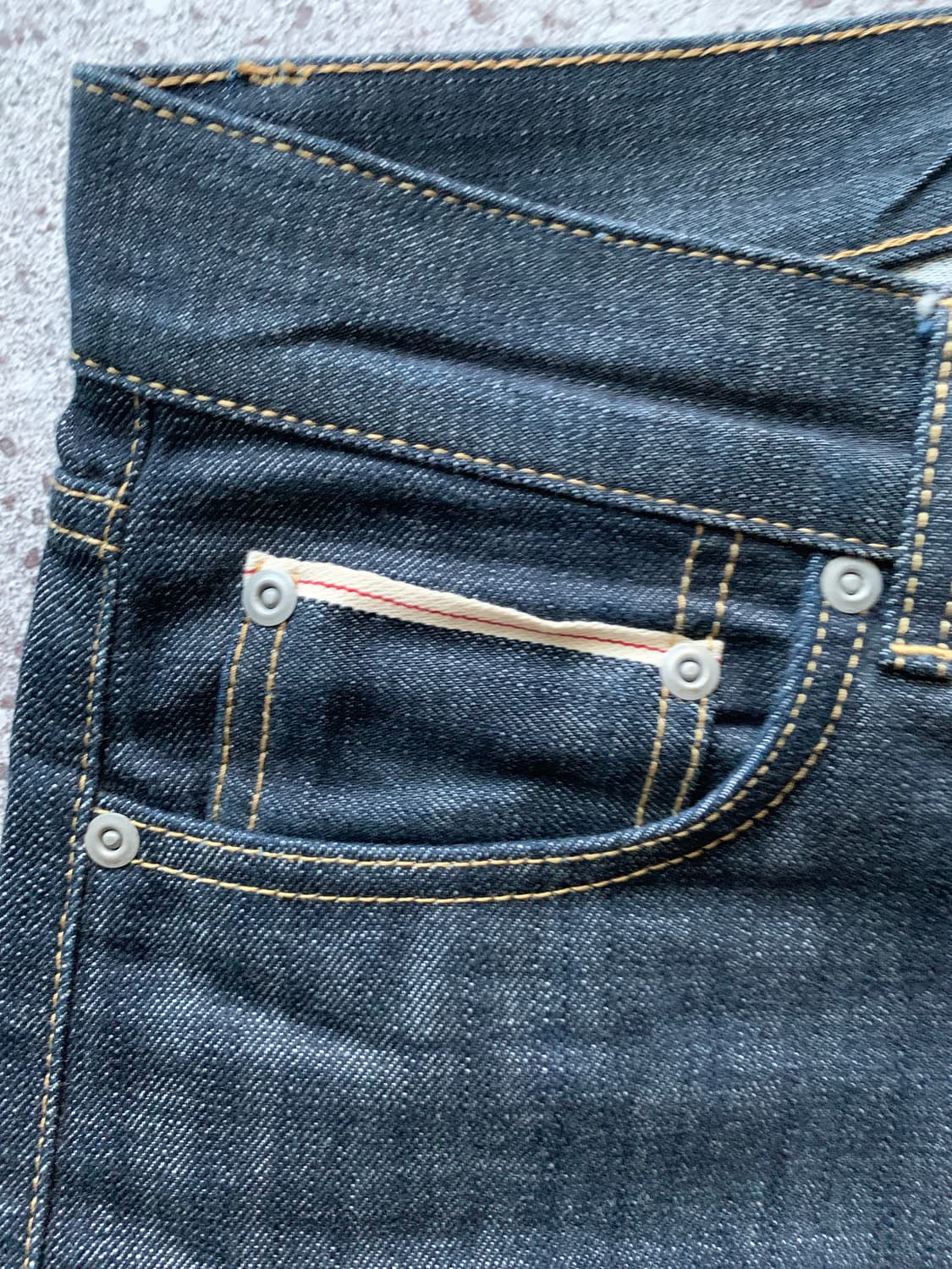 유니폼브릿지 셀비지 데님팬츠 L 상품이미지4