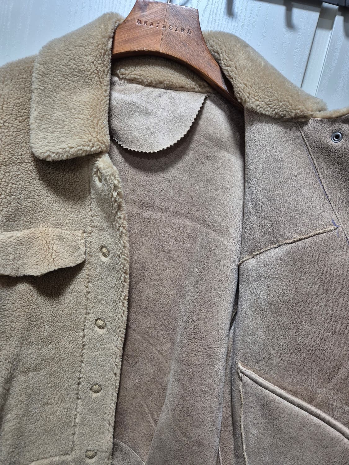 빈티지 베이지 뽀글이 자켓. 새상품 상품이미지7