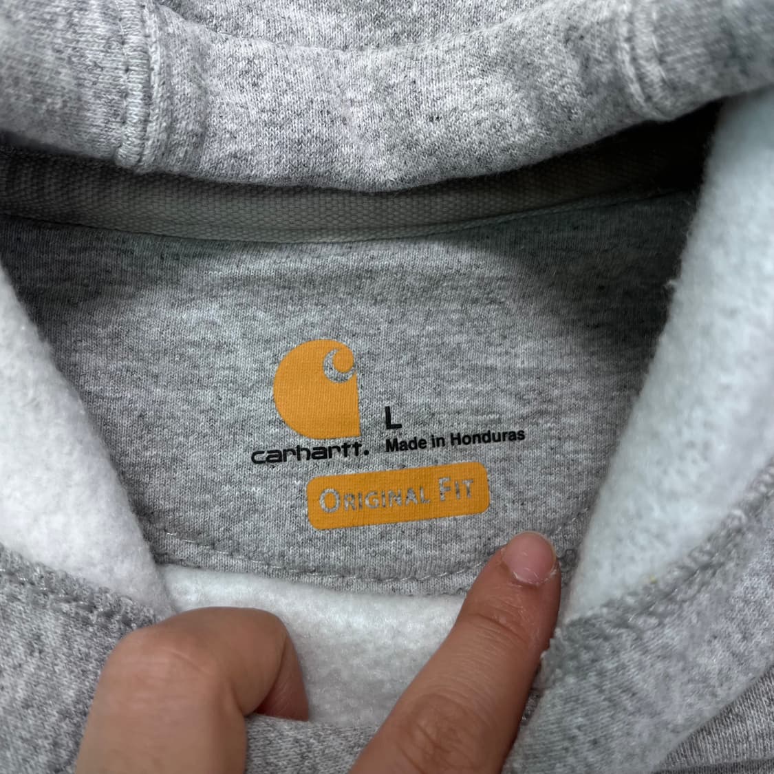 105 칼하트 wip 그레이 후드티 상품이미지2