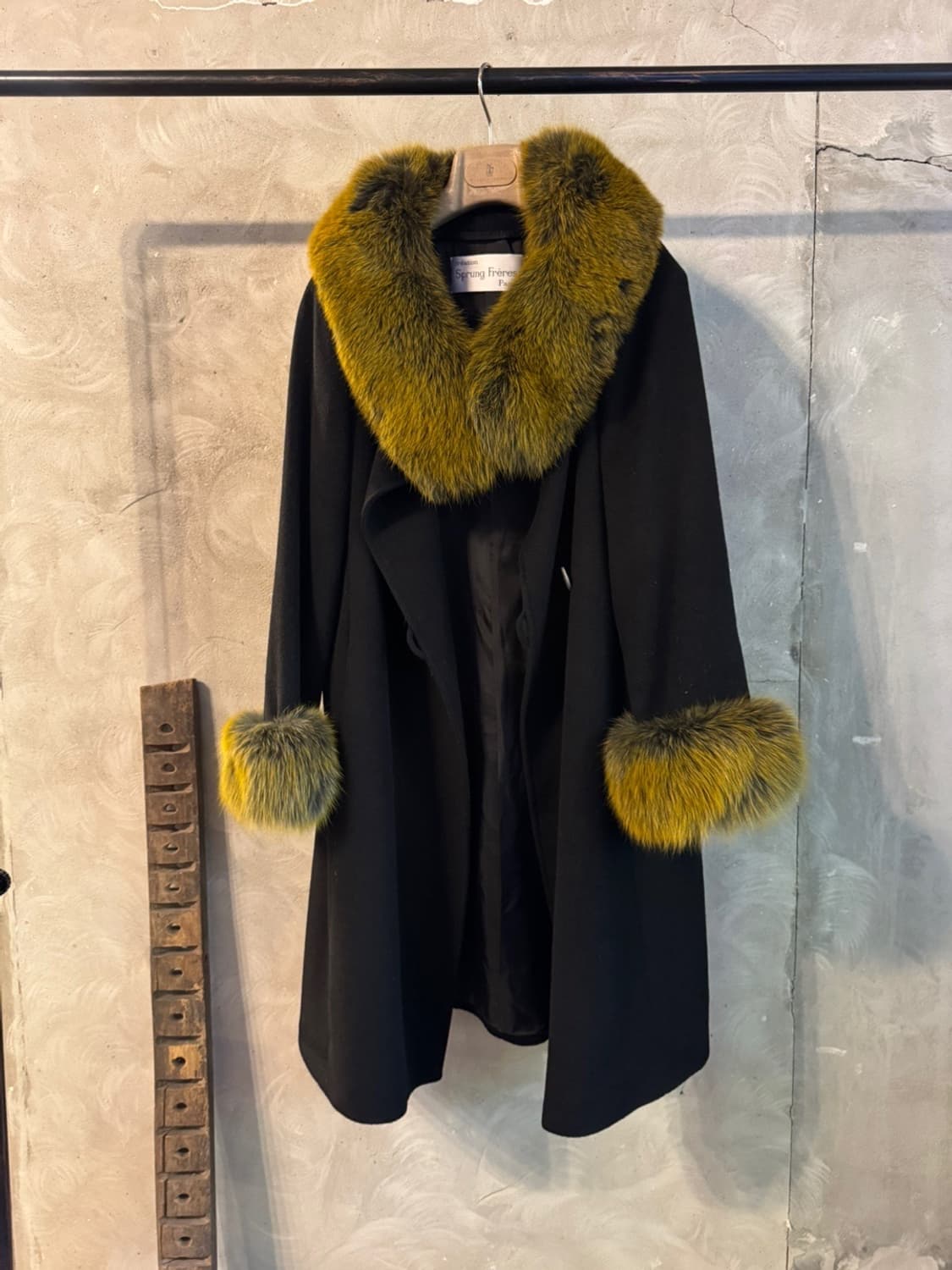 SPRUNG FERES PARIS 코요테퍼 케이프 코트 66~77 상품이미지1