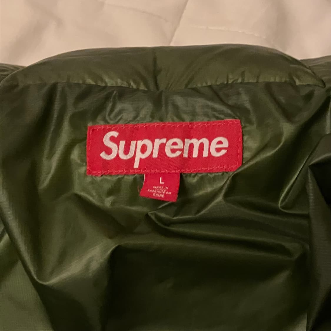 슈프림 마이크로 다운 자켓 올리브 상품이미지3
