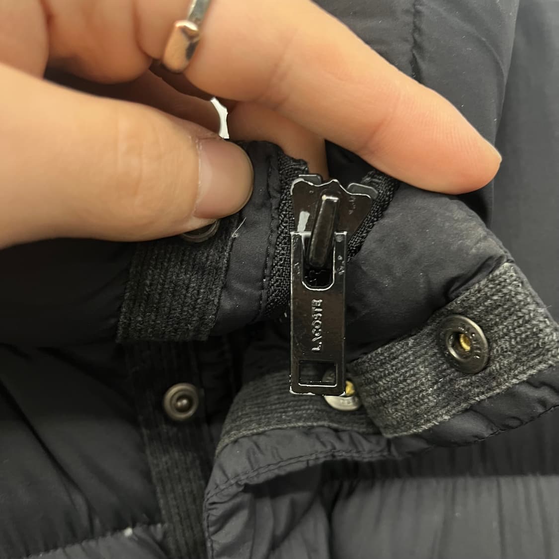 라코스테 블랙 패딩 점퍼 XL 상품이미지5