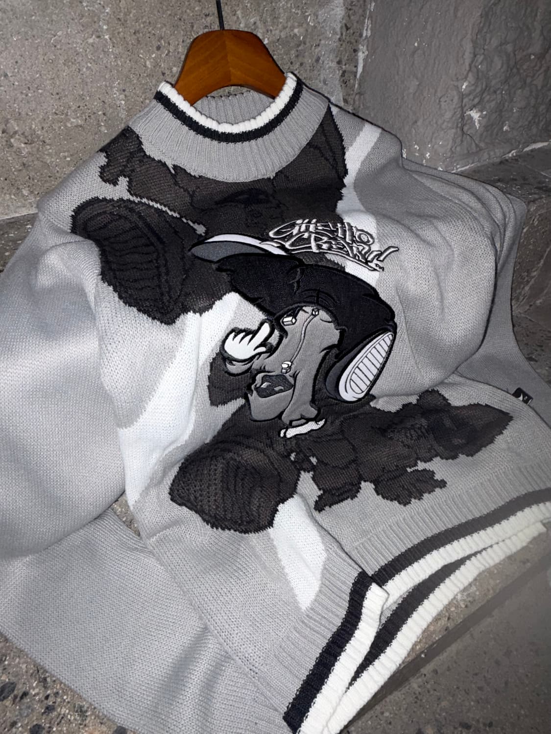 Ghetto Crew 빈티지 니트 상품이미지1