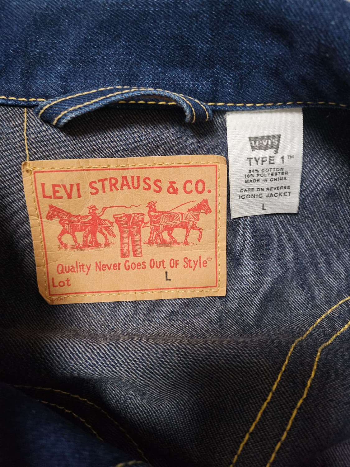 리바이스 아이코닉 데님 L 상품이미지5