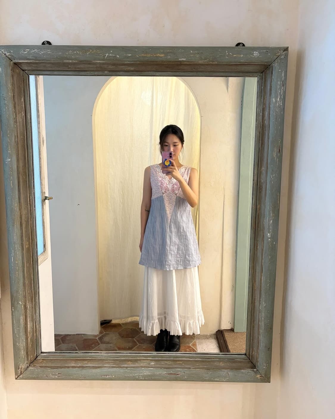 비아플레인 플라워 미니 원피스 상품이미지4