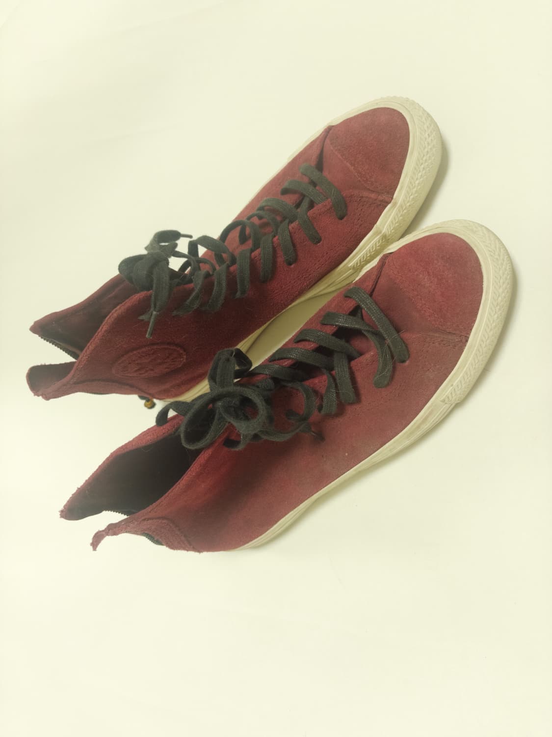 Converse Burgundy Suede High Tops 상품이미지3