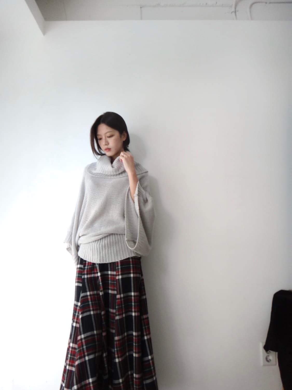 High neck soul knit / light beige 상품이미지1