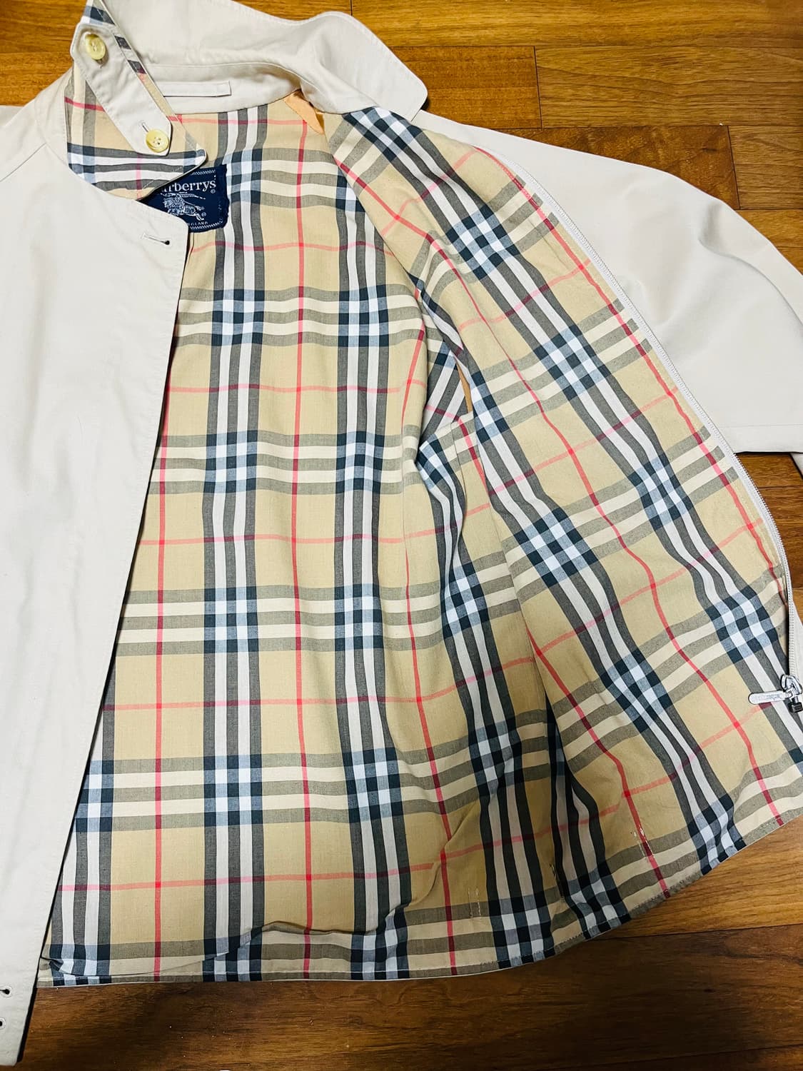 버버리 노바체크 블루종 자켓 상품이미지9