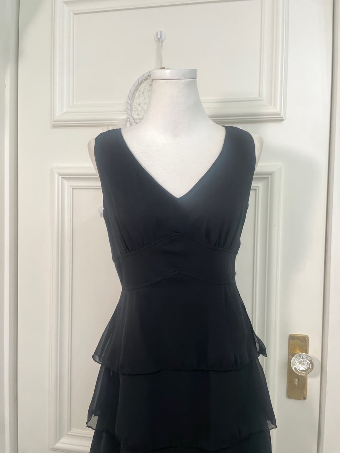 black ruffle shirring princess opc 상품이미지5