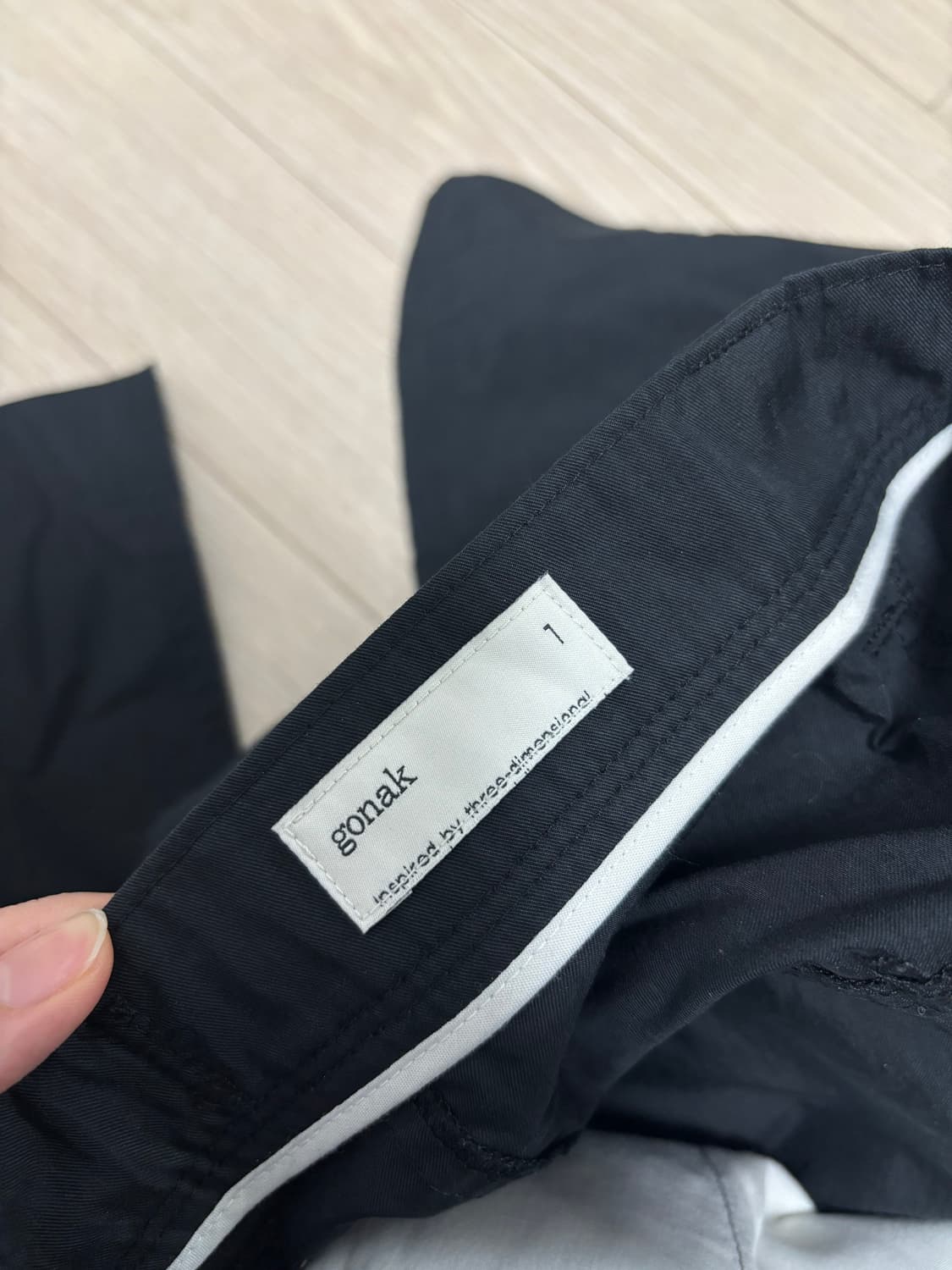 고낙 2패널 사이드 지퍼팬츠 1사이즈 상품이미지3