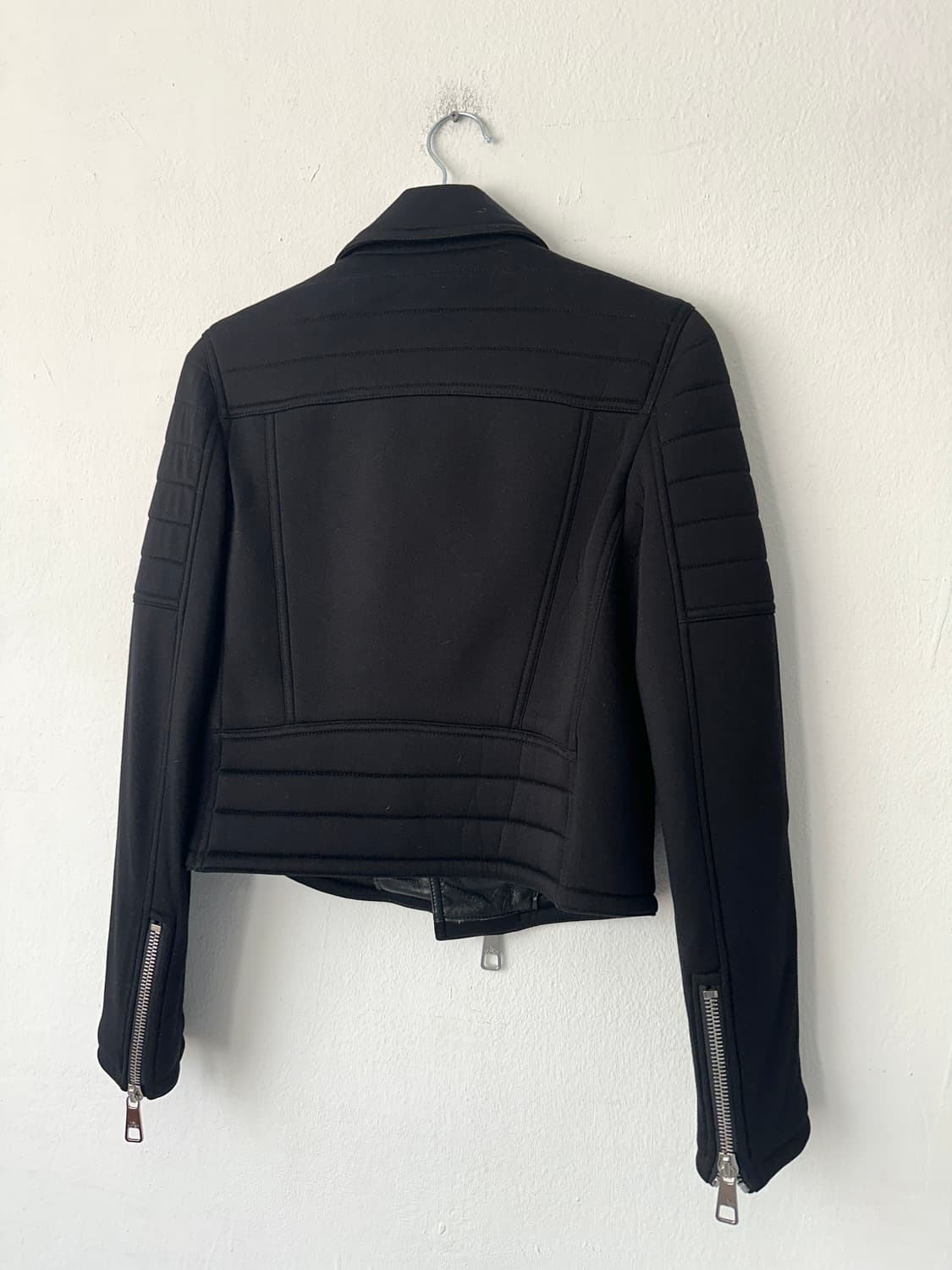 닐바렛 아카이브 사선 지퍼 크롭 바이커 자켓 상품이미지5