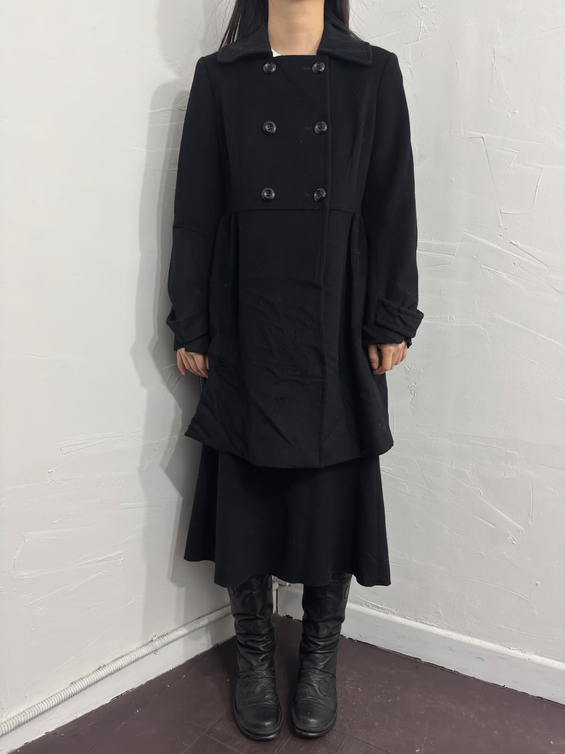 marie clare dubble button coat 상품이미지2