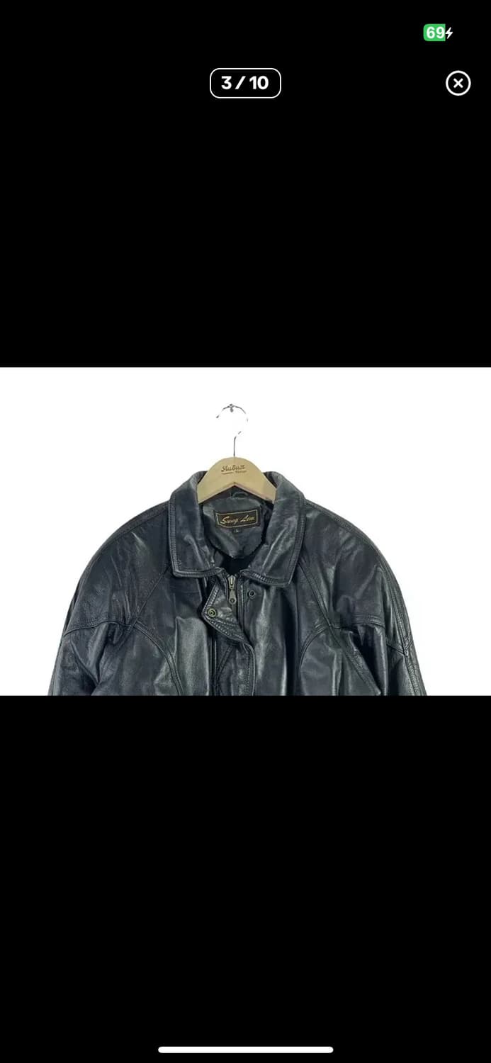 vintage leather jacket 상품이미지5