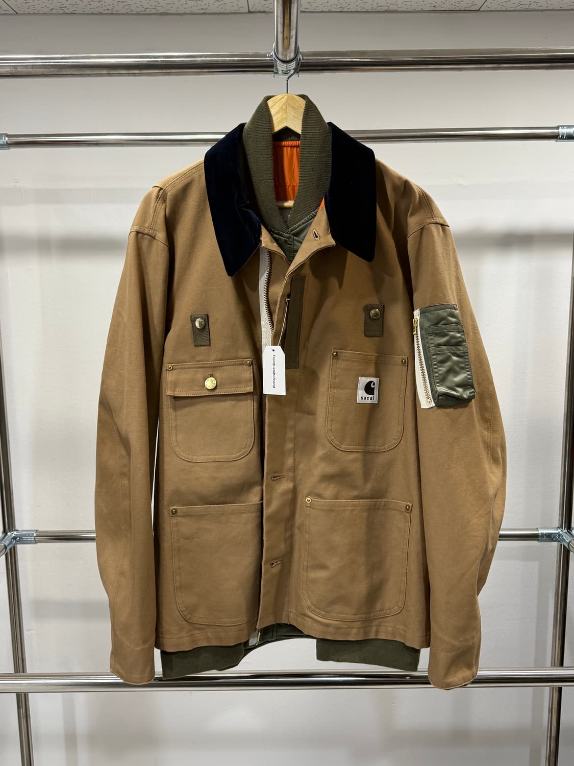 SACAI × CARHARTT WIP — 캔버스 MA-1 자켓 미시간 상품이미지1