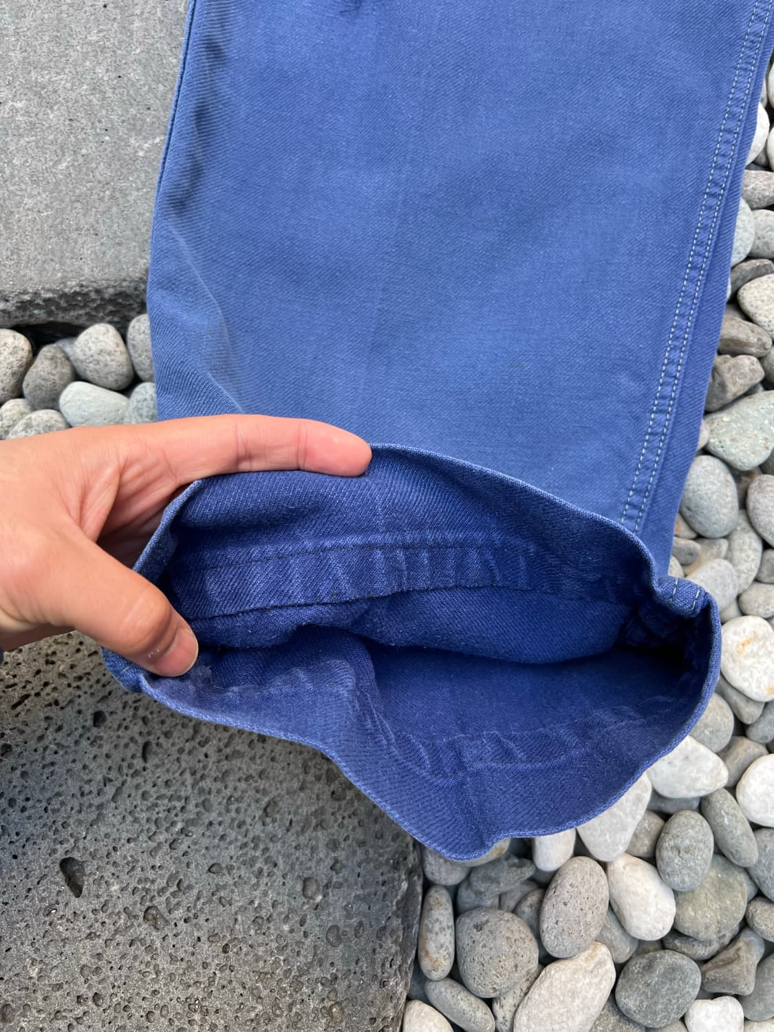 FADED BLUE REPAIR MARK OLD 빈티지프렌치워크팬츠 상품이미지6