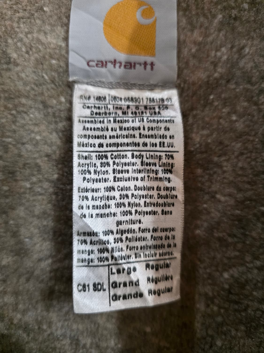 04s 칼하트 C61-SDL 코트자켓 XL 상품이미지8