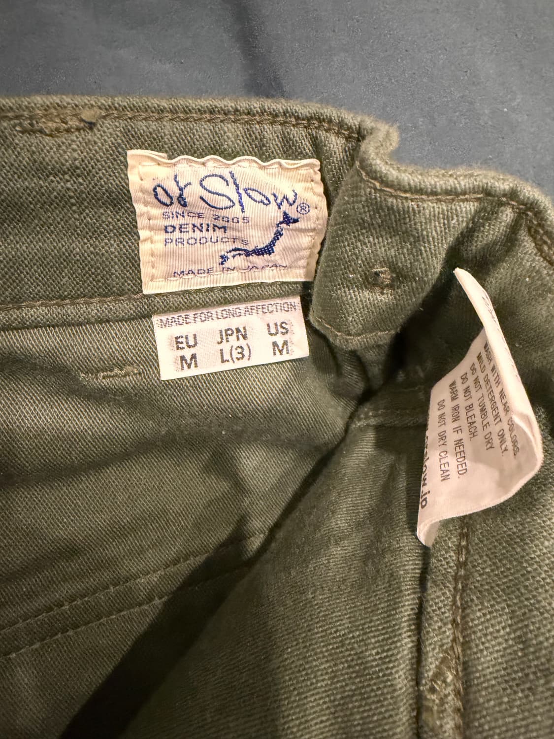 오어슬로우 퍼티그팬츠 오리지널핏 아미그린 3 상품이미지2