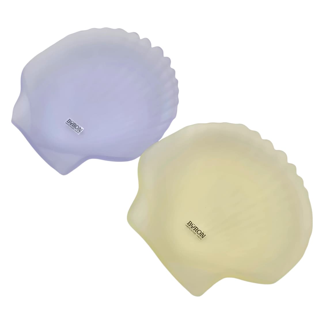 80s 히로타 핸드블로운 마블 조개 접시 트레이 1p 상품이미지7