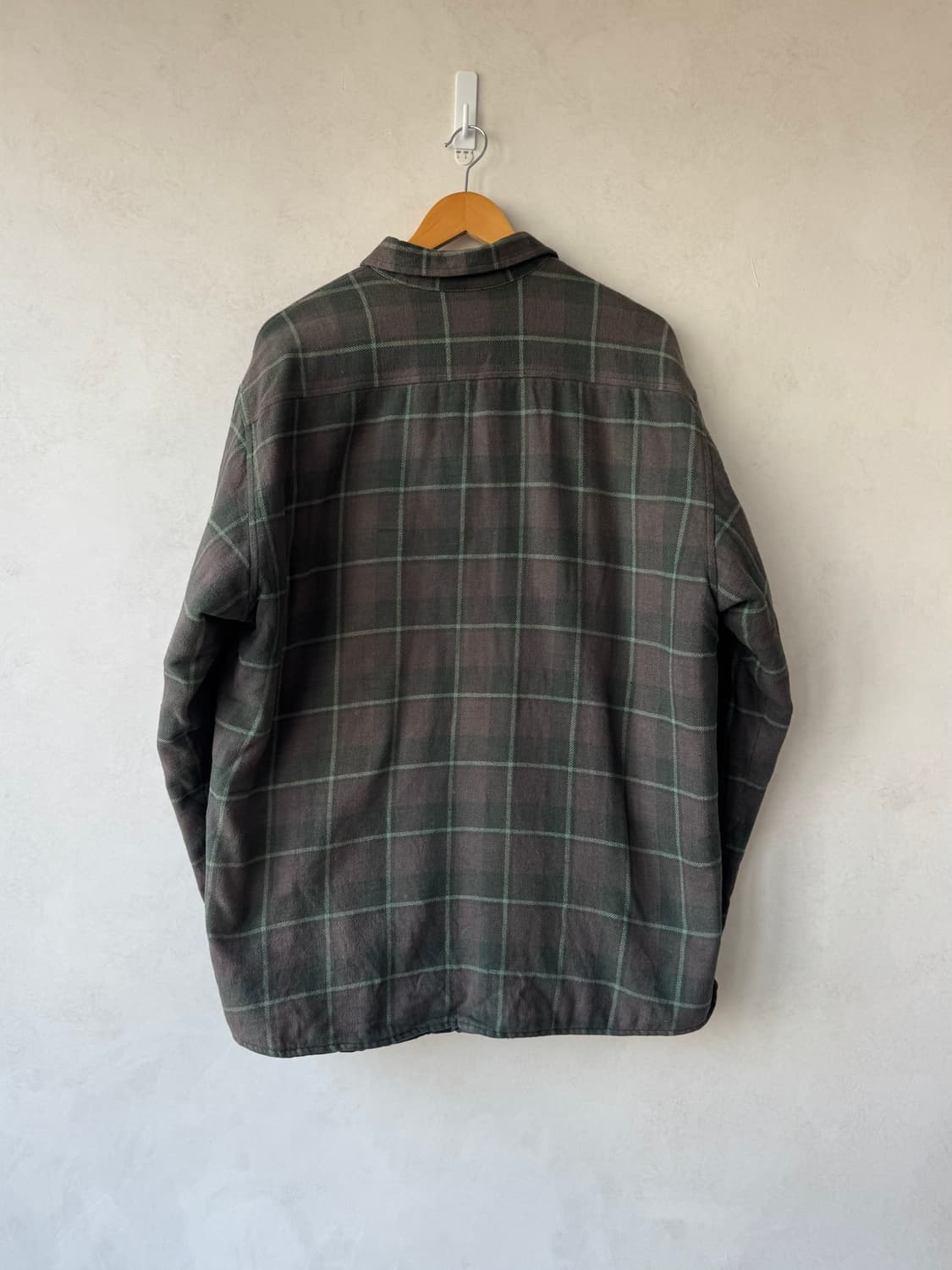 00s 스투시 라인 체크 셔츠 자켓 상품이미지8