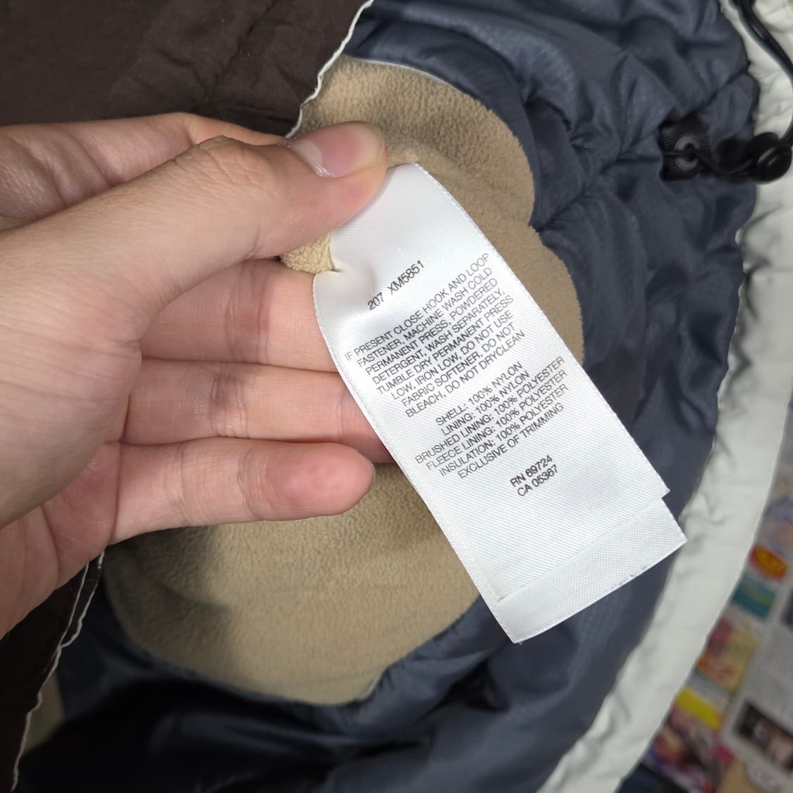 00S 컬럼비아 브라운 배색 투지퍼 패디드 자켓 상품이미지9