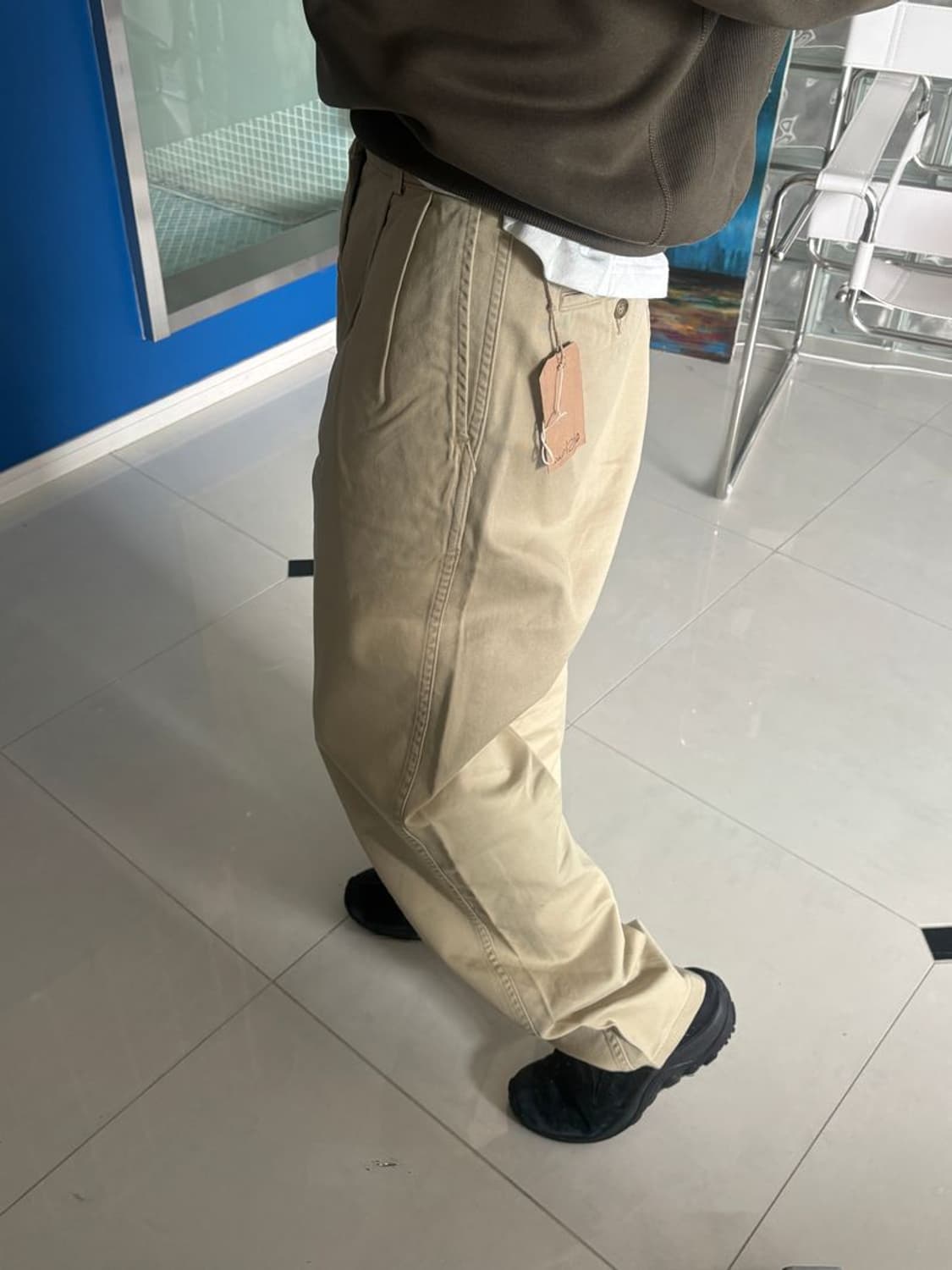 TUCK WIDE TROUSERS ORSLOW 턱 와이드 팬츠 상품이미지1