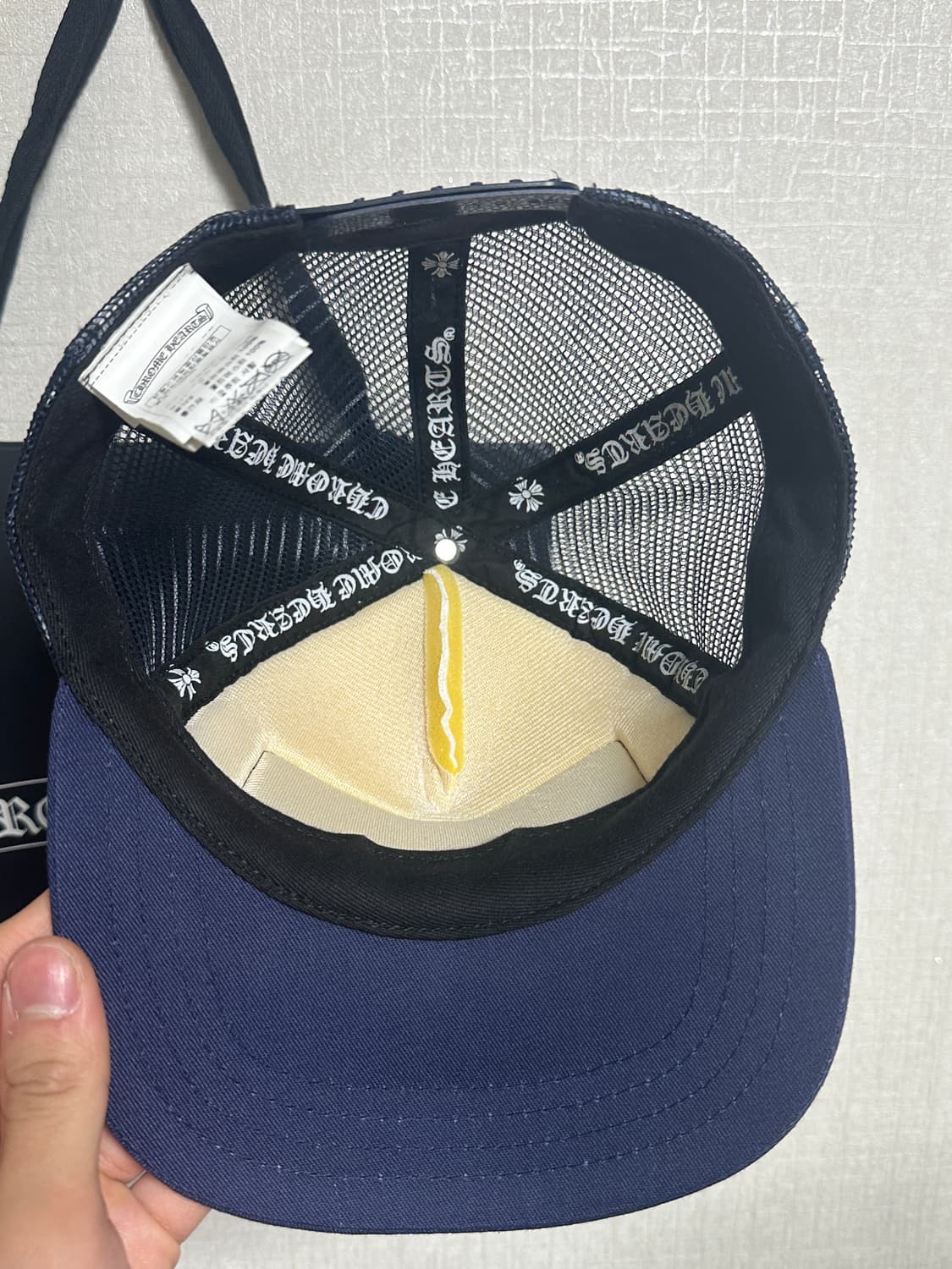 크롬하츠 모자(네이비/크림발) 상품이미지4