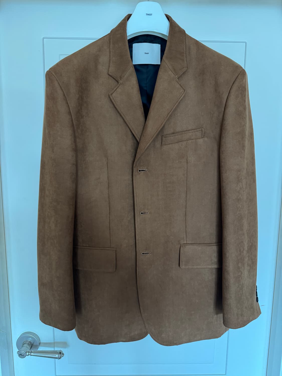 TNGT 오버사이즈 스웨이드 자켓 카멜 브라운 105 상품이미지2