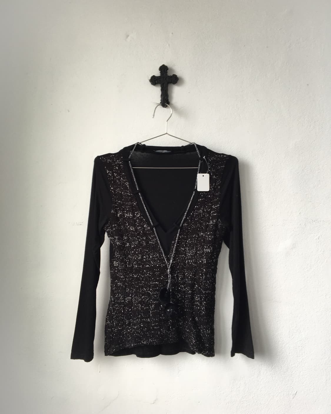 Pom pom glitter woolen knit 상품이미지2