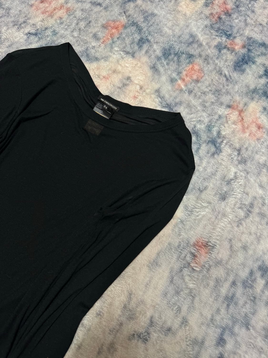Ann demeulemeester rayon ribbed cut sew 상품이미지4