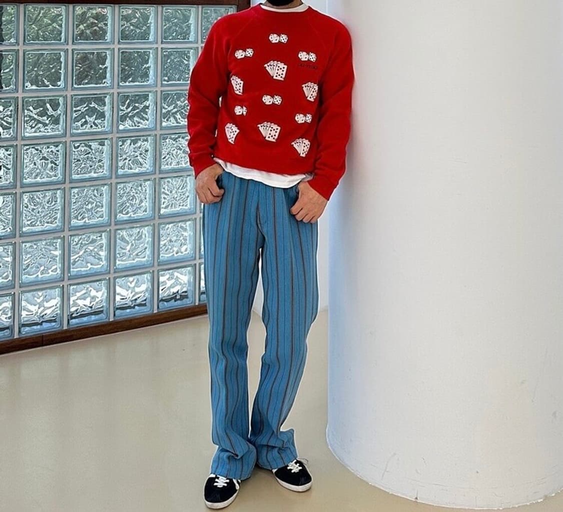 빈티지 스트라이프 팬츠 상품이미지2