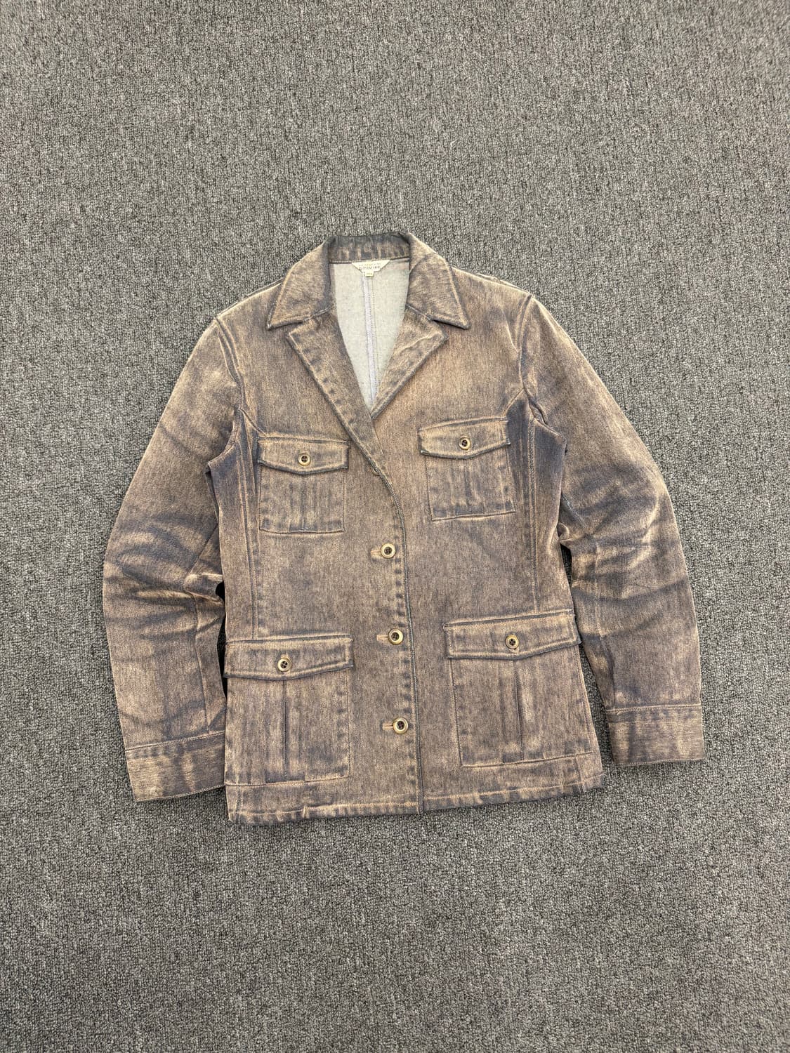 9AR)ALPHACUBIC 빈티지 여성 데님 블레이저 자켓 상품이미지1