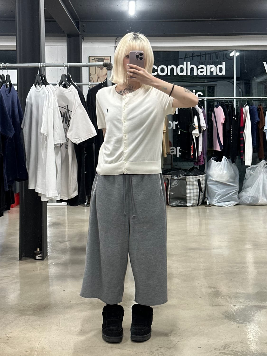 폴로 랄프로렌 코튼 단추 가디건 반팔 상품이미지3