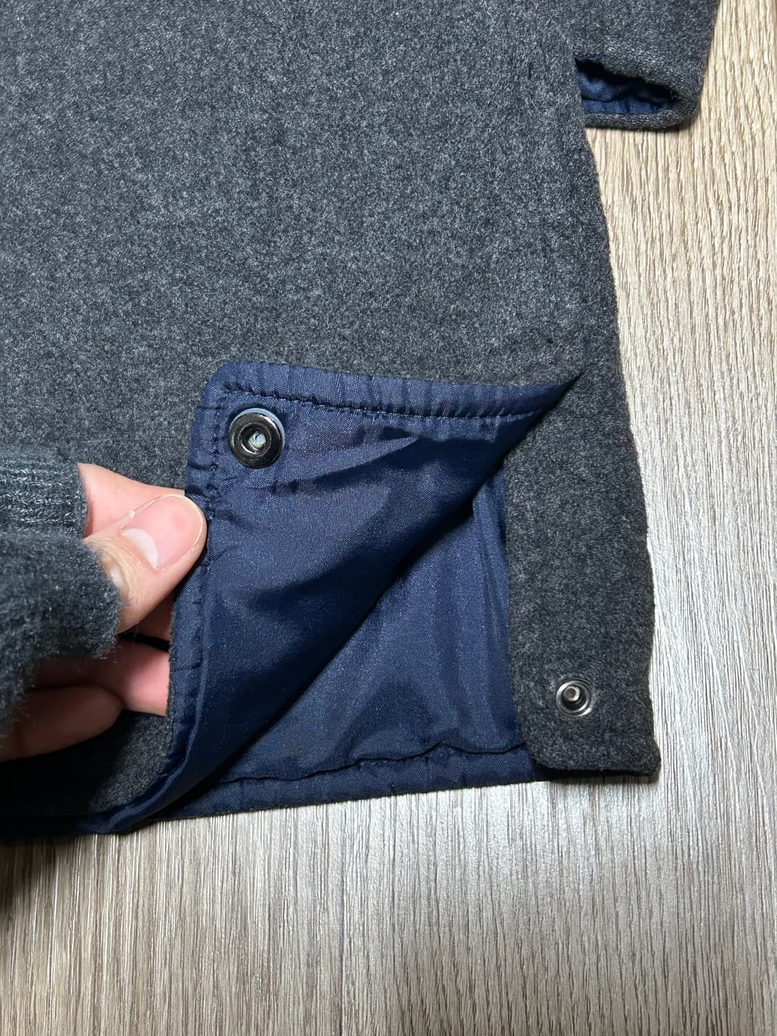 빈티지 살바토레 페라가모 코트 (레더 카라 디테일) 상품이미지8