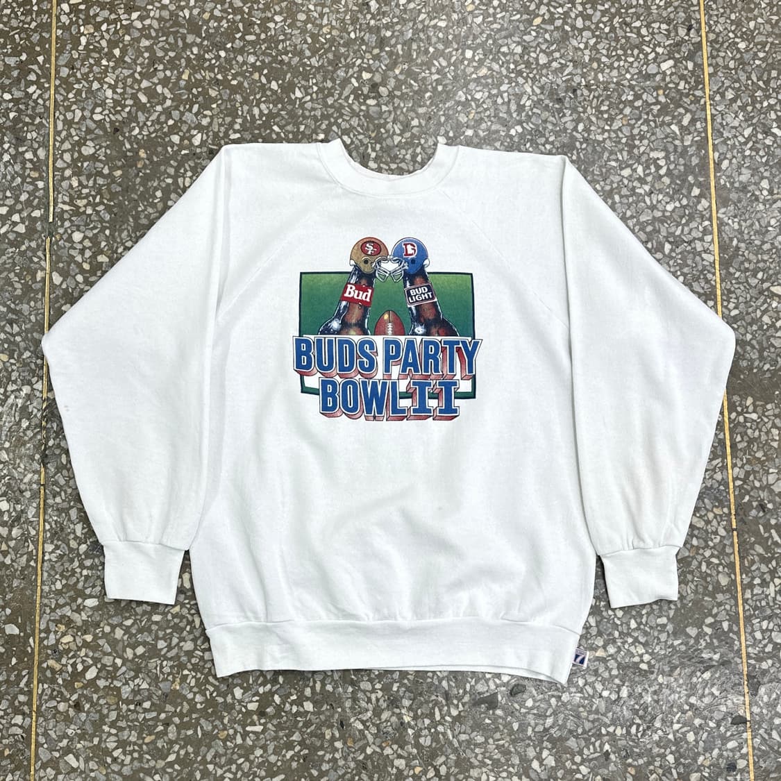 80s USA 로고7 버드와이저 빈티지 스웻셔츠 XL 상품이미지1