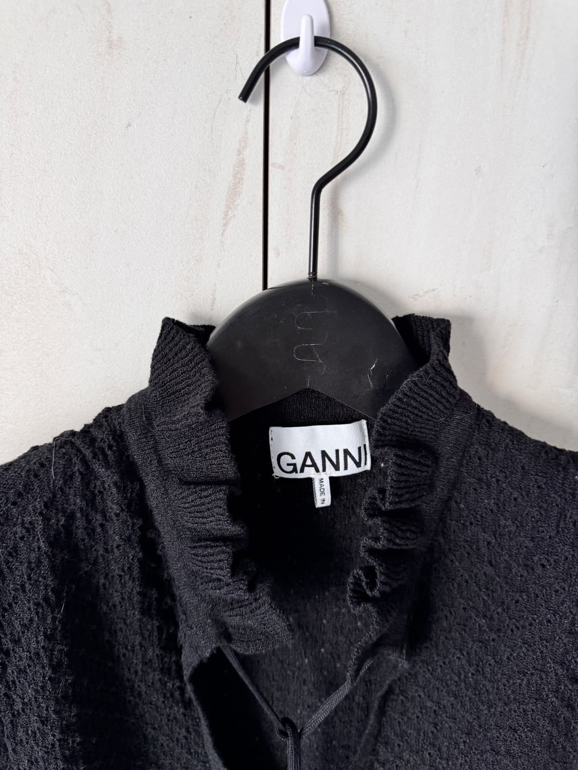새상품 GANNI 블랙 니트 탑 XXS(44사이즈,55가능) 상품이미지7
