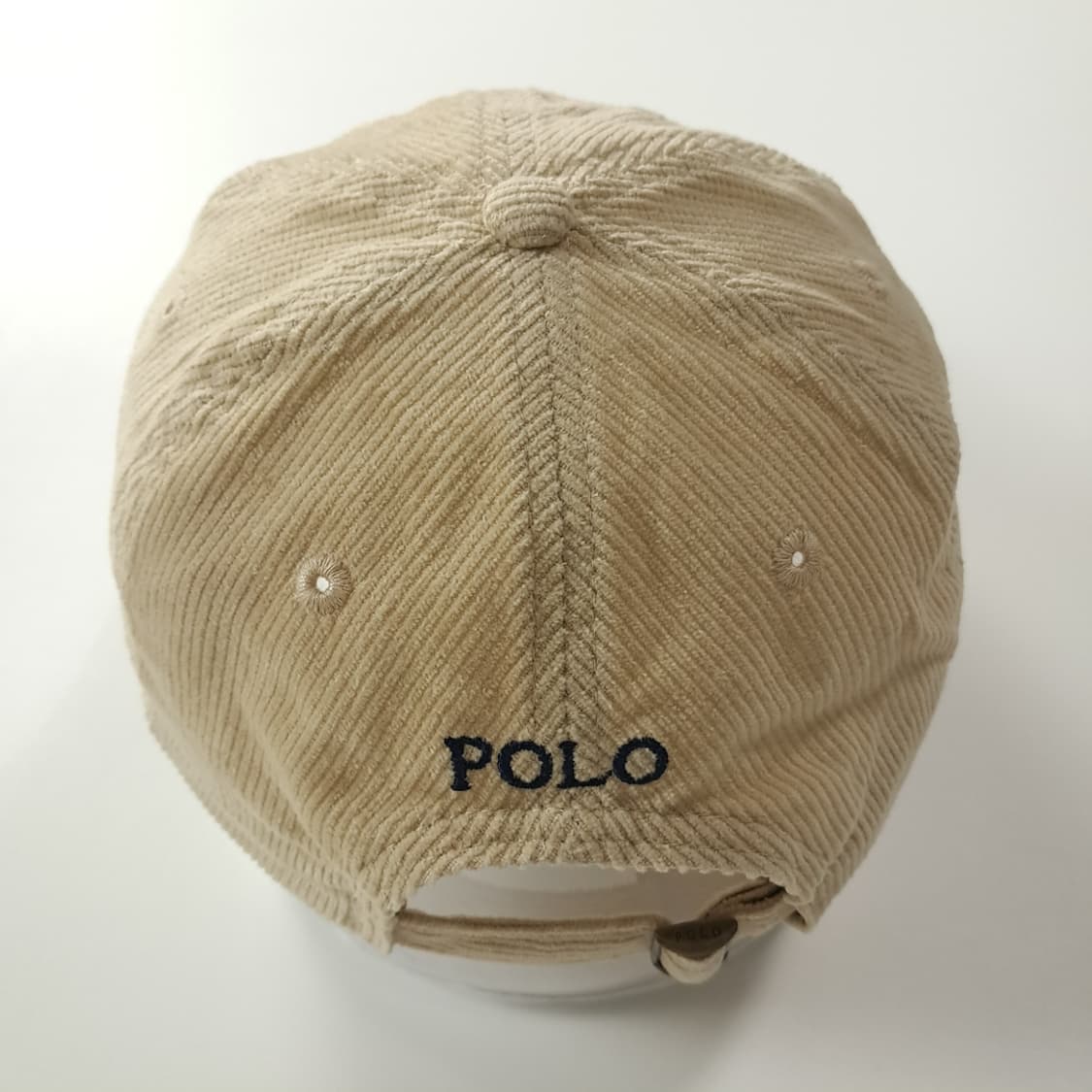 CK422 L 폴로 코듀로이 포니자수 베이지 볼캡 모자 상품이미지5