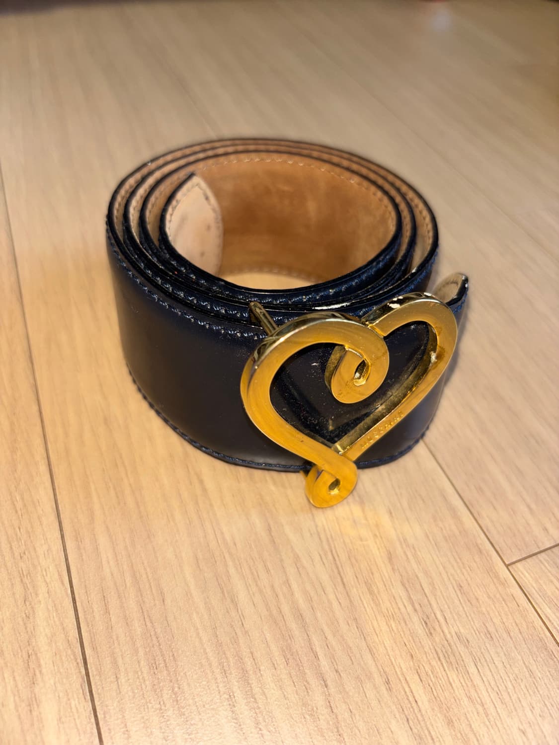 모스키노 Moschino 하트 갸루 가죽벨트 상품이미지2