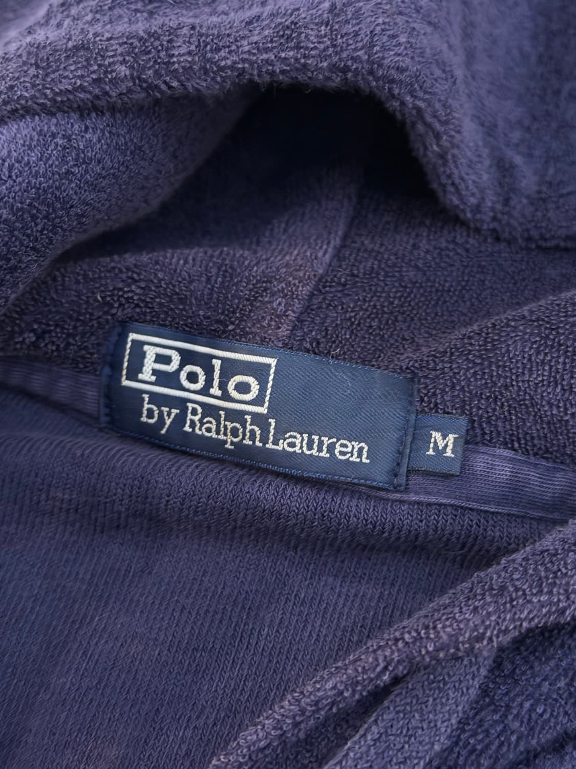 희귀) 폴로 랄프로렌 일본판 벨벳 타올 후드집업 퍼플 상품이미지5
