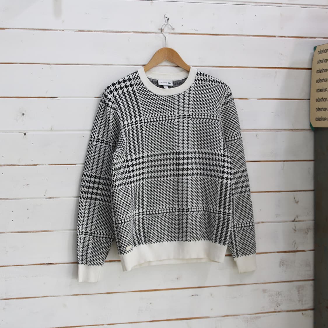 (착용컷) 라코스테 패턴 니트 (남성용 100) 상품이미지1