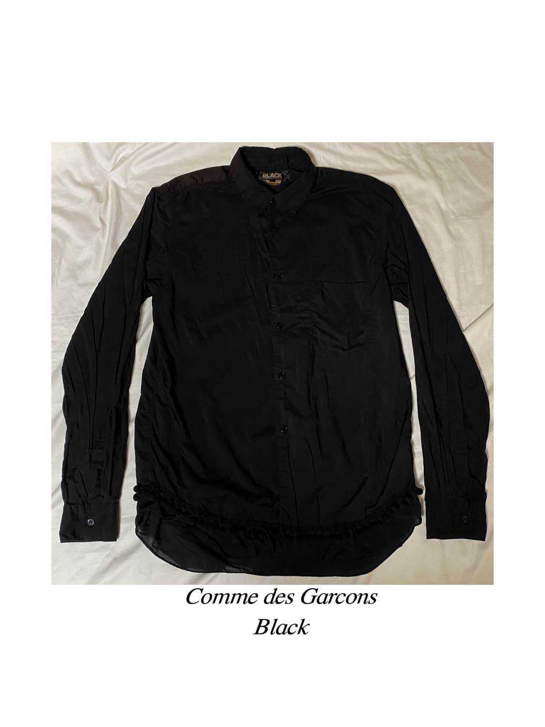 꼼데가르송 플리츠 방울 아플리케 셔츠 레이스 트리콧 옴므 플러스 준야 상품이미지1