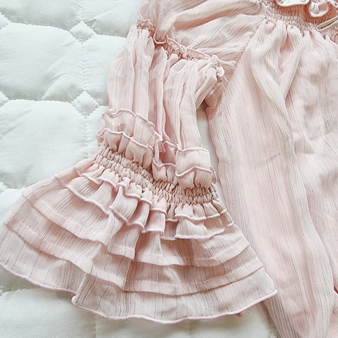 프릴 오프숄더 튜닉 상품이미지3