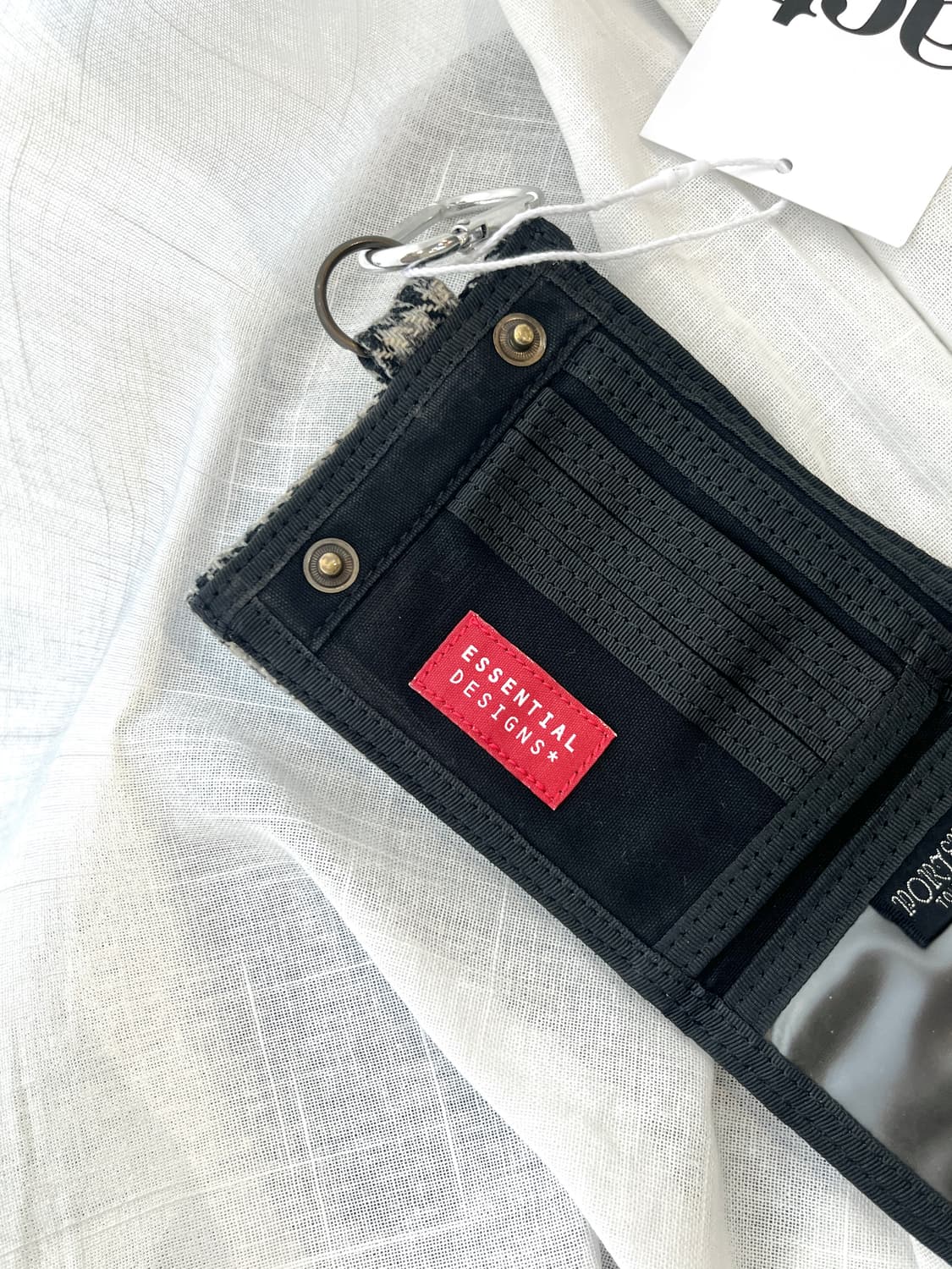 포터x에센셜디자인 울트위드 지갑 그레이 상품이미지6