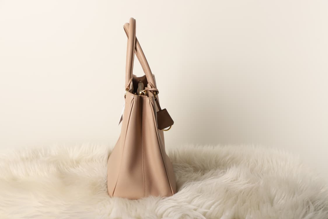 프라다 갤러리아 사피아노 미디움 토트백 핑크베이지 상품이미지5