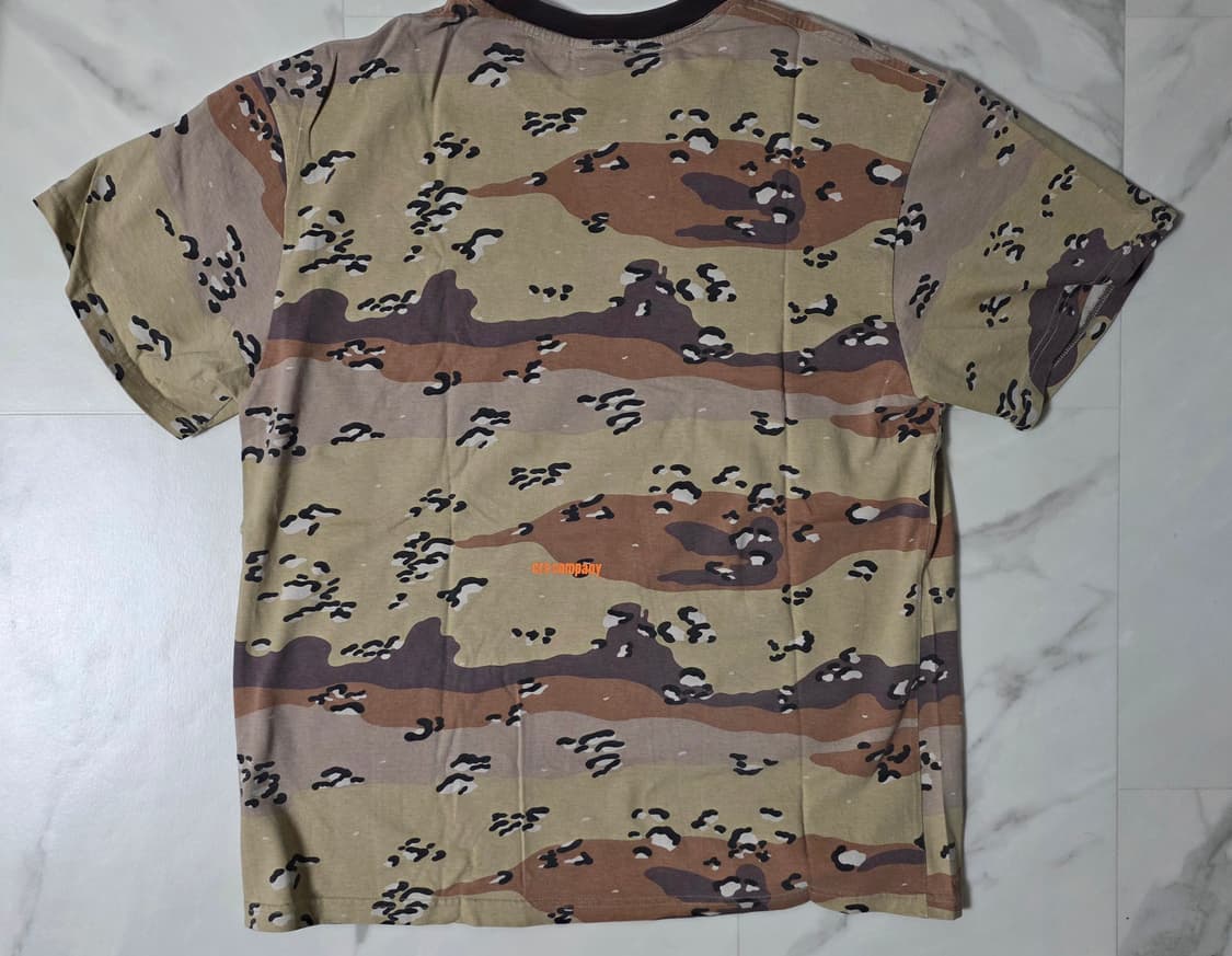 ersco 심장 로고 카모 티셔츠 브라운 2사이즈 상품이미지2